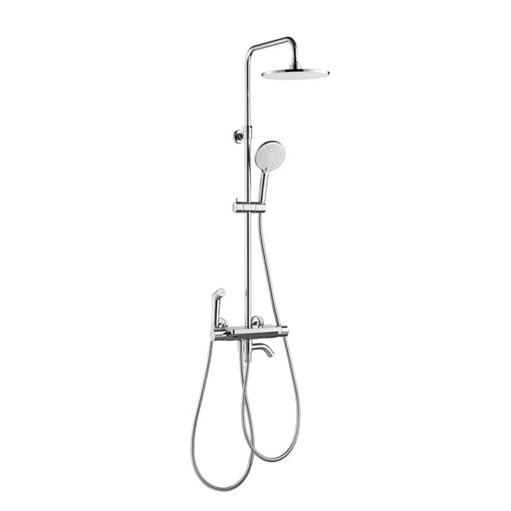 Brushed Brass Thermostatic Shower